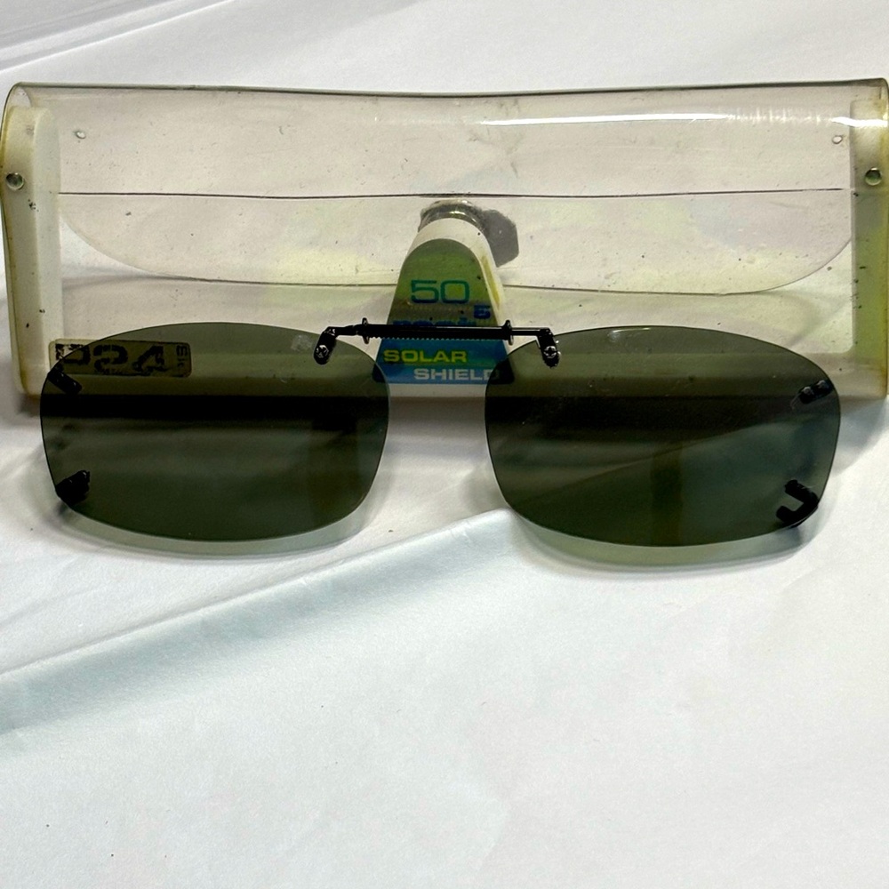 Solar Shield Frameless Clip-on Sunglasses